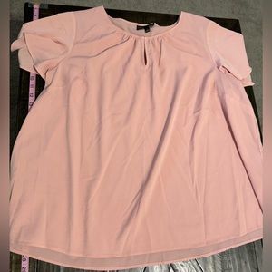 Lane Bryant pale pink blouse